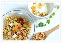 With yogurt or cereal